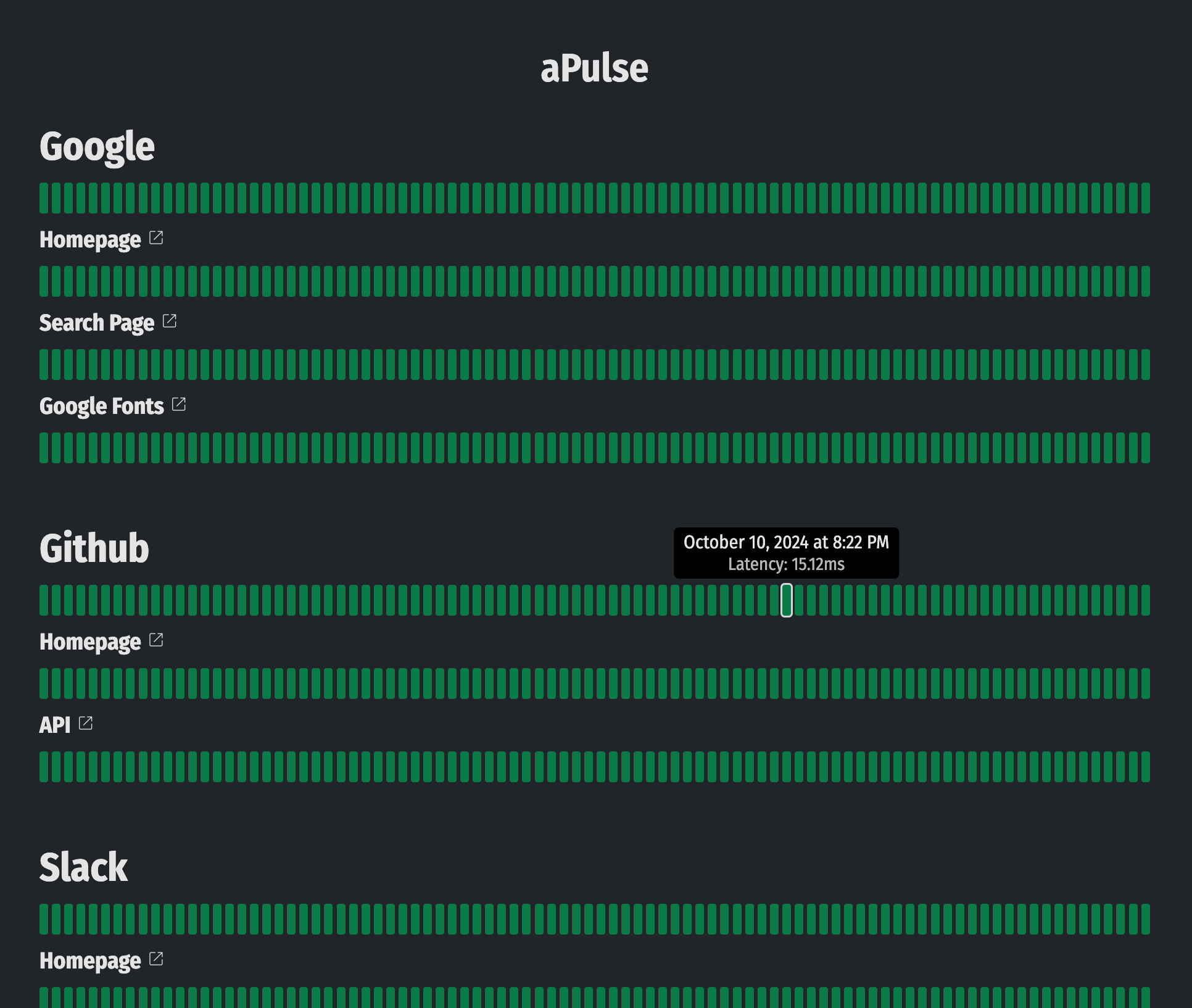 aPulse — Server Status Open Source NodeJS Tool